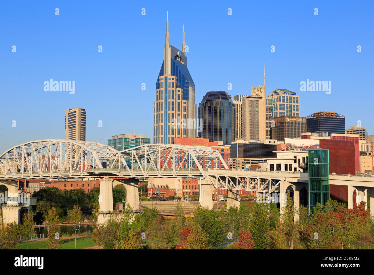 Shelby et Nashville skyline, New York, États-Unis d'Amérique, Amérique du Nord Banque D'Images