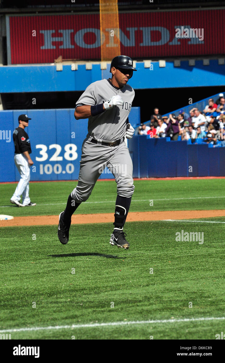 New York Yankees Vs. Blue Jays de Toronto qui a eu lieu au stade Rogers, avec les Yankees battre des Blue Jays de Toronto, Canada - 3-0 Banque D'Images