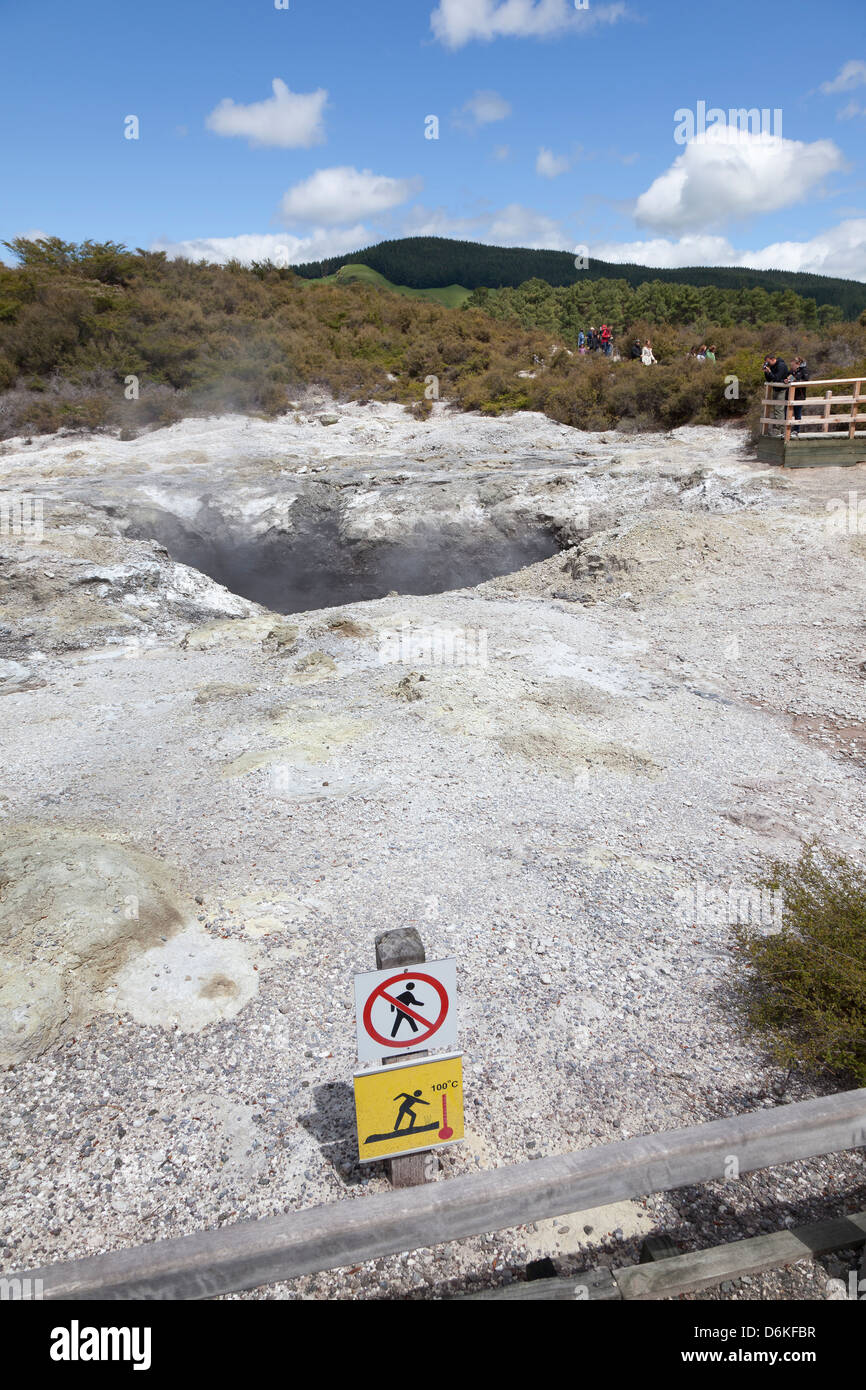 Wai-O-Tapu réserve géothermique de Rotorua, Nouvelle-Zélande Banque D'Images