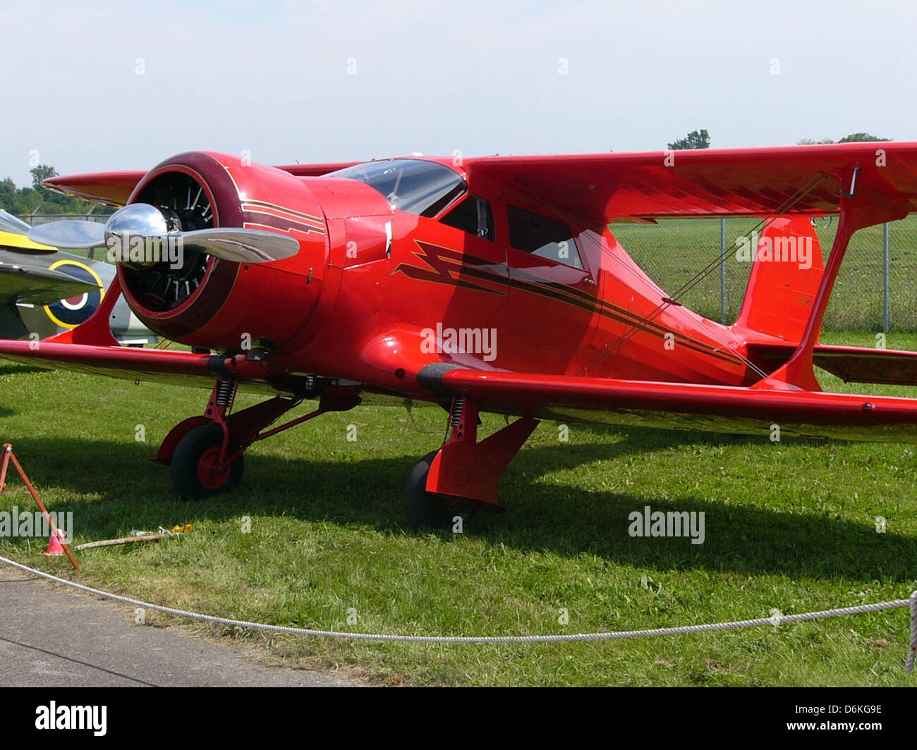 Beechcraft D17S Staggerwing CF-GKY 01. Banque D'Images