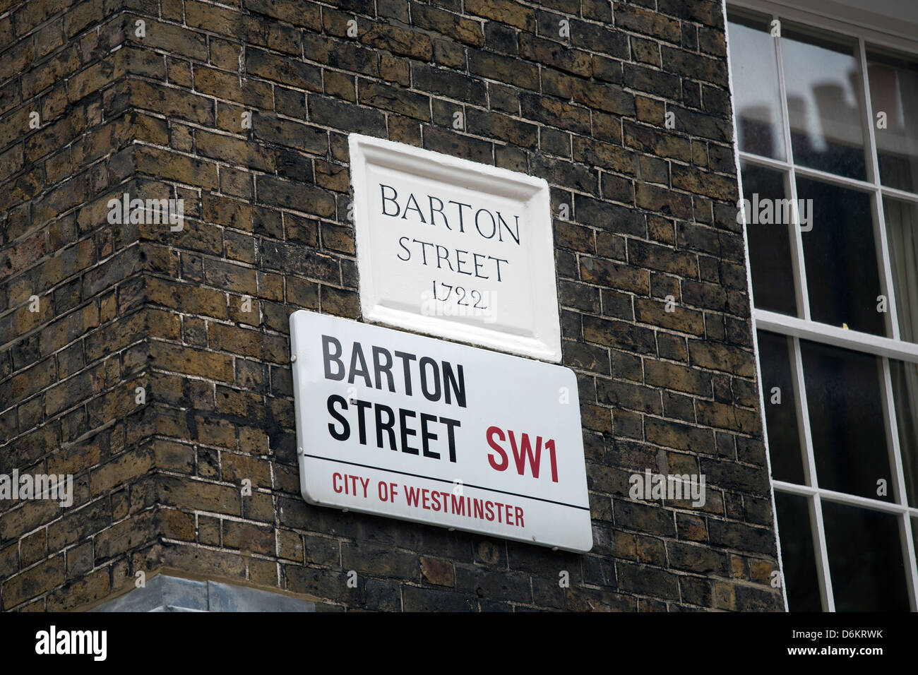 Barton Street Londres SW1 Banque D'Images