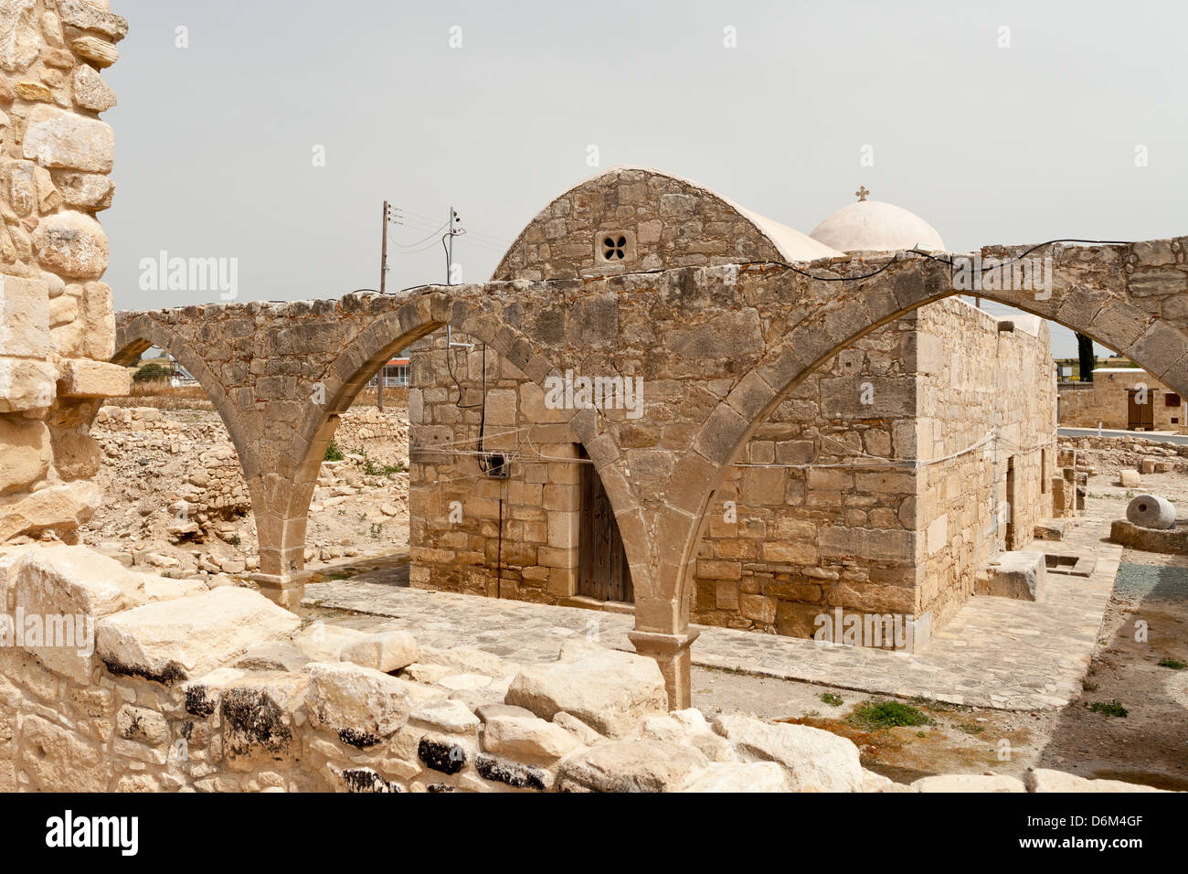 Chypre, Kouklia - l'église de Panaghia Katholiki Banque D'Images