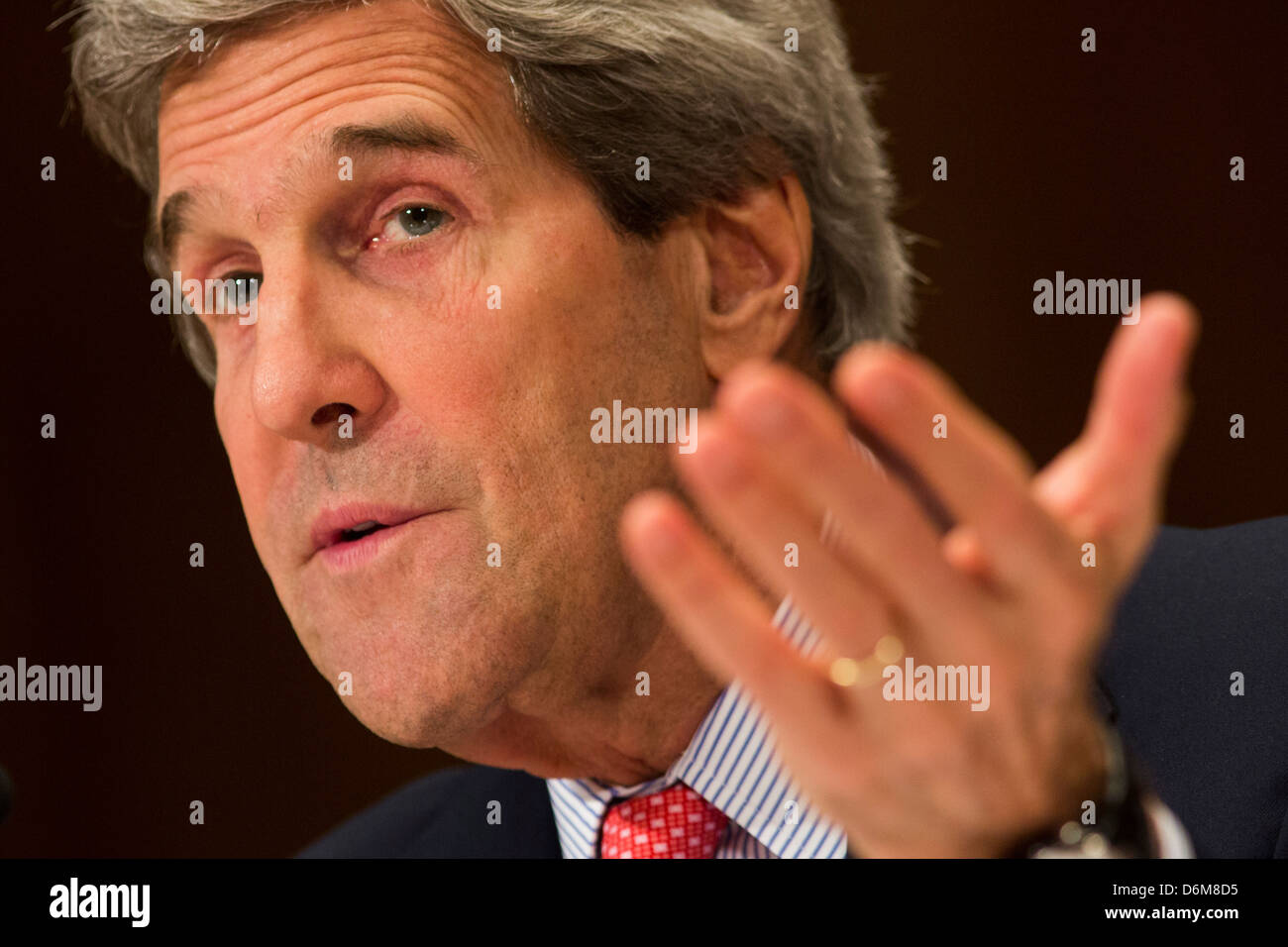 Le secrétaire d'État américain John Kerry. Banque D'Images