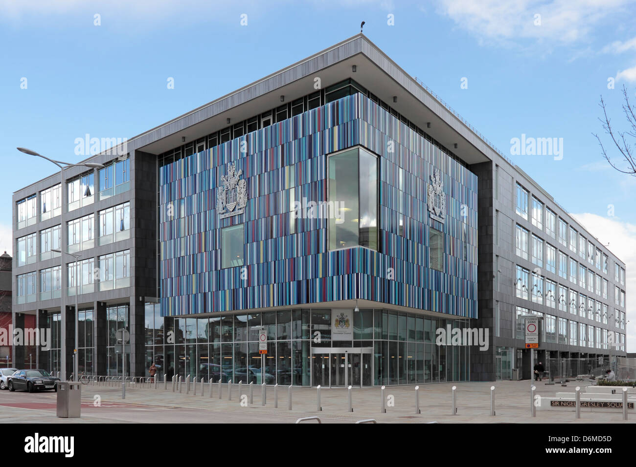 Nouveau Conseil des bureaux à Doncaster Sir Nigel Gresley Square Banque D'Images