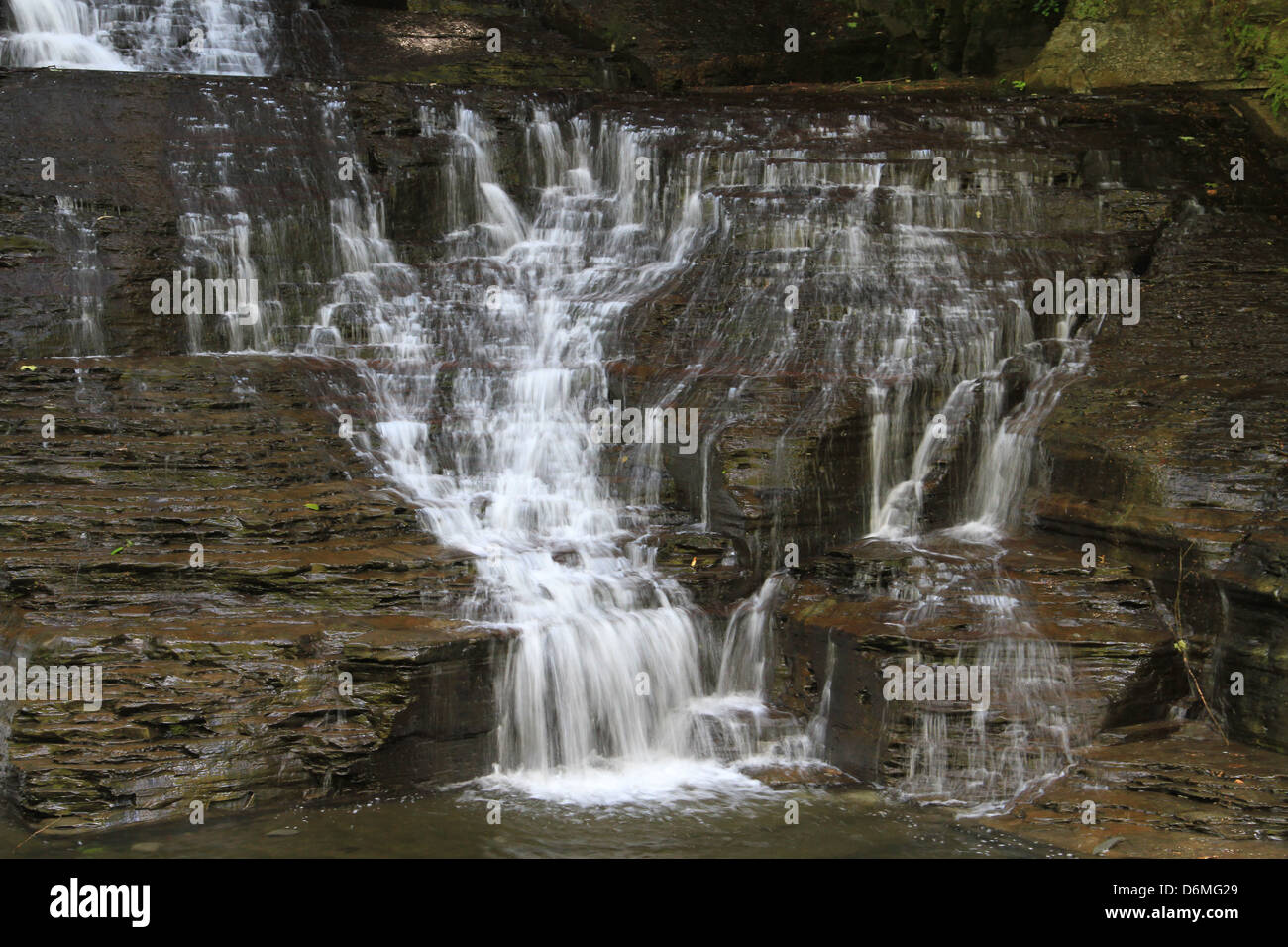 Cascades, Fillmore Glen State Park, New York Banque D'Images