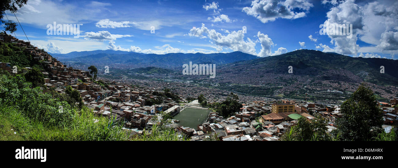 Un panorama de Medellin Banque D'Images