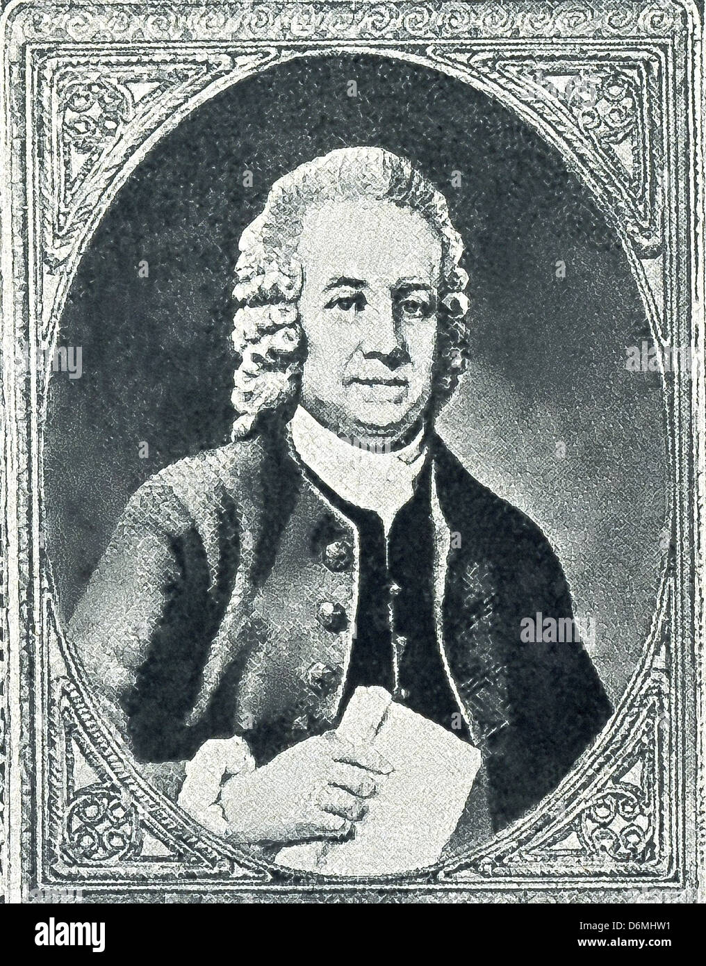 Le scientifique suédois, philosophe, et théologien est Emmanuel Swedenborg (1688-1772) qui a écrit le ciel et l'enfer. Banque D'Images