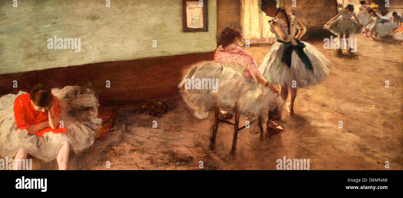 La leçon de danse par Edgar Degas Banque D'Images