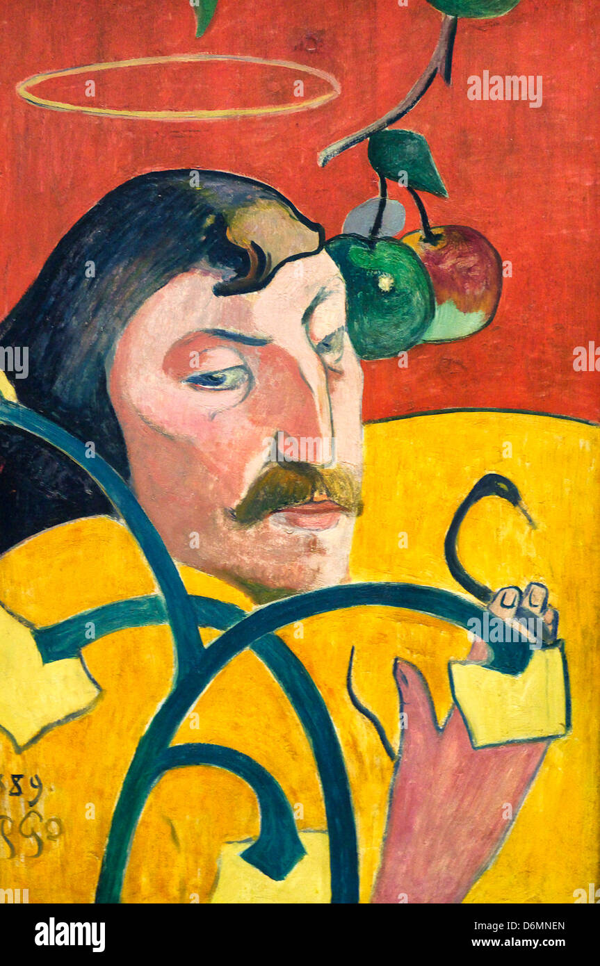 Autoportrait de Paul Gauguin Banque D'Images