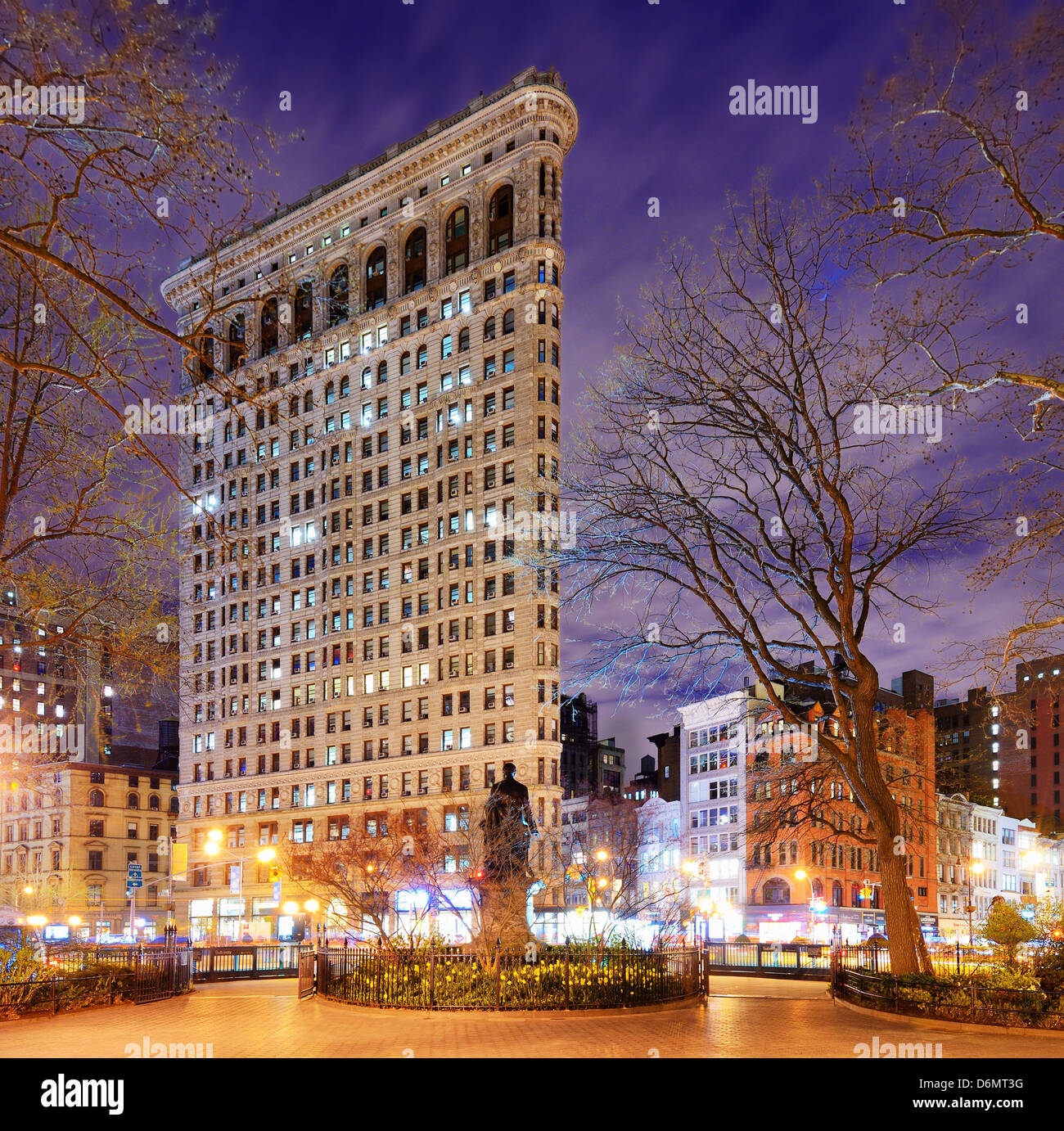 New York City au Flatiron Building. Banque D'Images