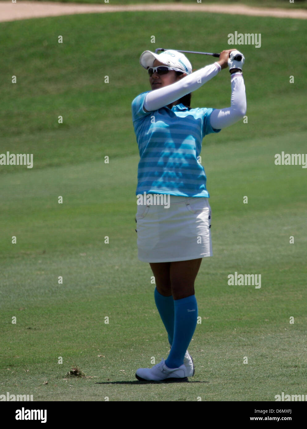 Kapolei, HI, États-Unis d'Amérique. 20 avril, 2013. Ai Miyazato lors de la ronde finale de l'édition 2013 du Championnat de Lotte présenté par J Golf au Ko Olina Golf Club. Banque D'Images