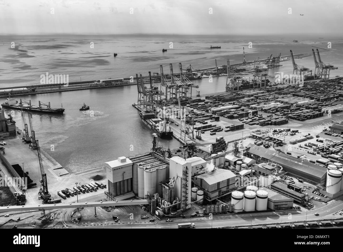 La zone portuaire de Barcelone (view) Banque D'Images