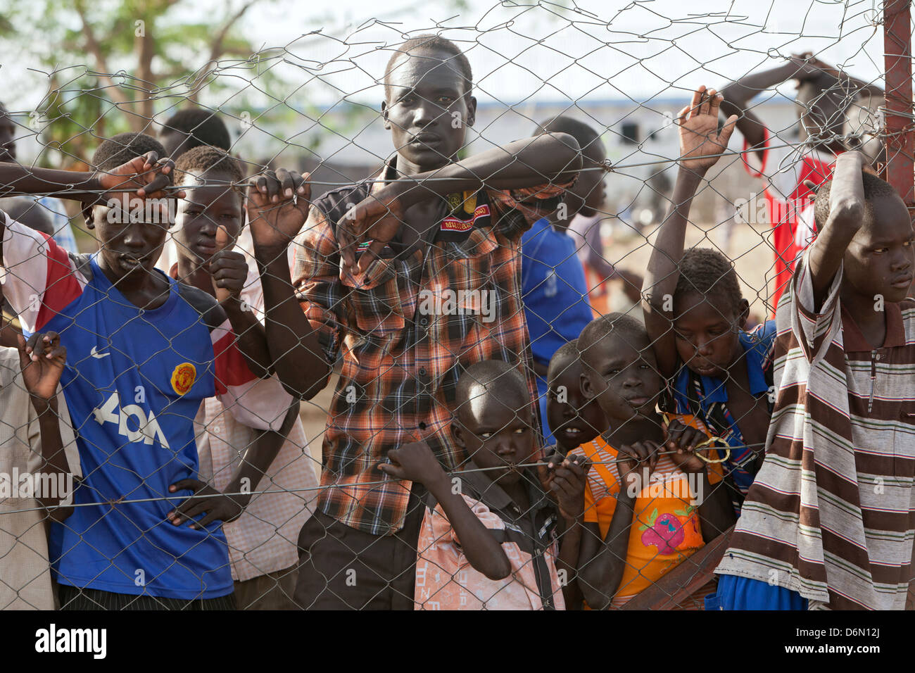 Kakuma, Kenya, le Centre d'accueil de Kakuma Fluechtlingslagers Banque D'Images