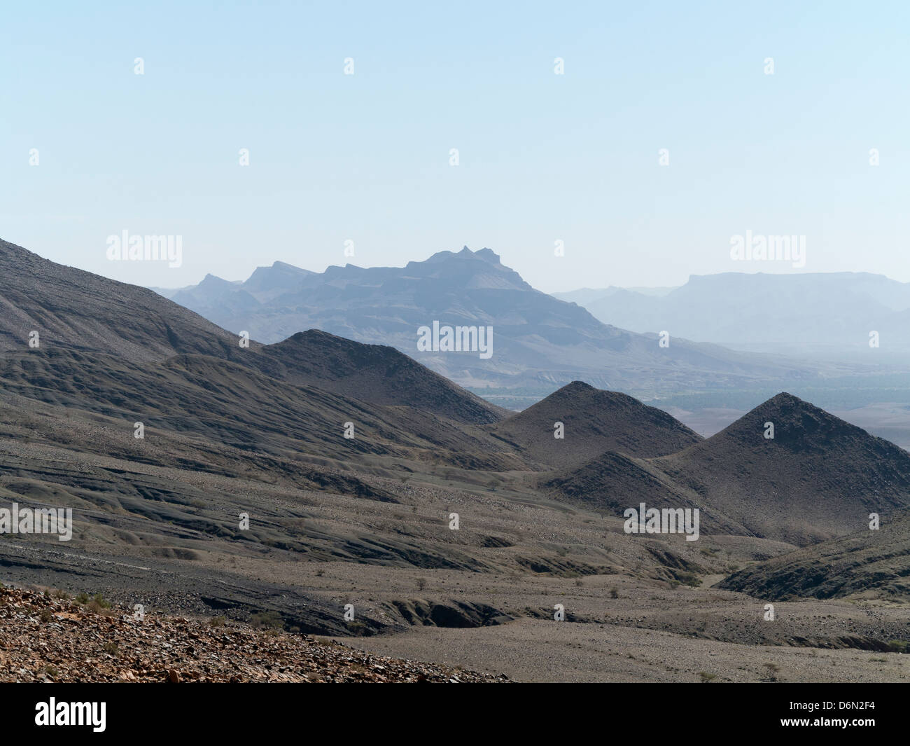 Vue panoramique sur les formations géologiques du Haut Atlas et Anti Atlas Mountains Banque D'Images