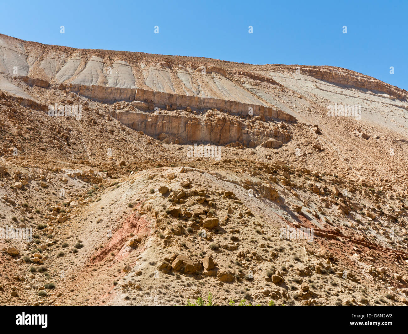 Vue panoramique sur les formations géologiques du Haut Atlas et Anti Atlas Mountains Banque D'Images