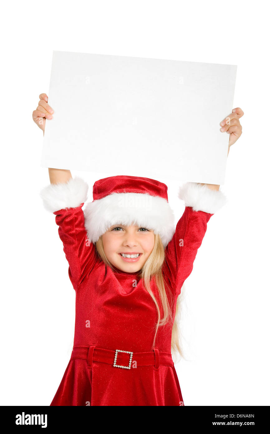 Girl,Noël,liste de souhaits Banque D'Images