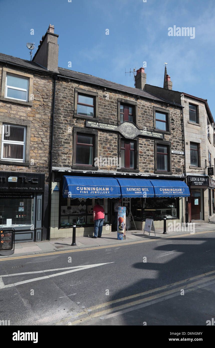 Ancienne boutique de bijoux au centre-ville Banque D'Images