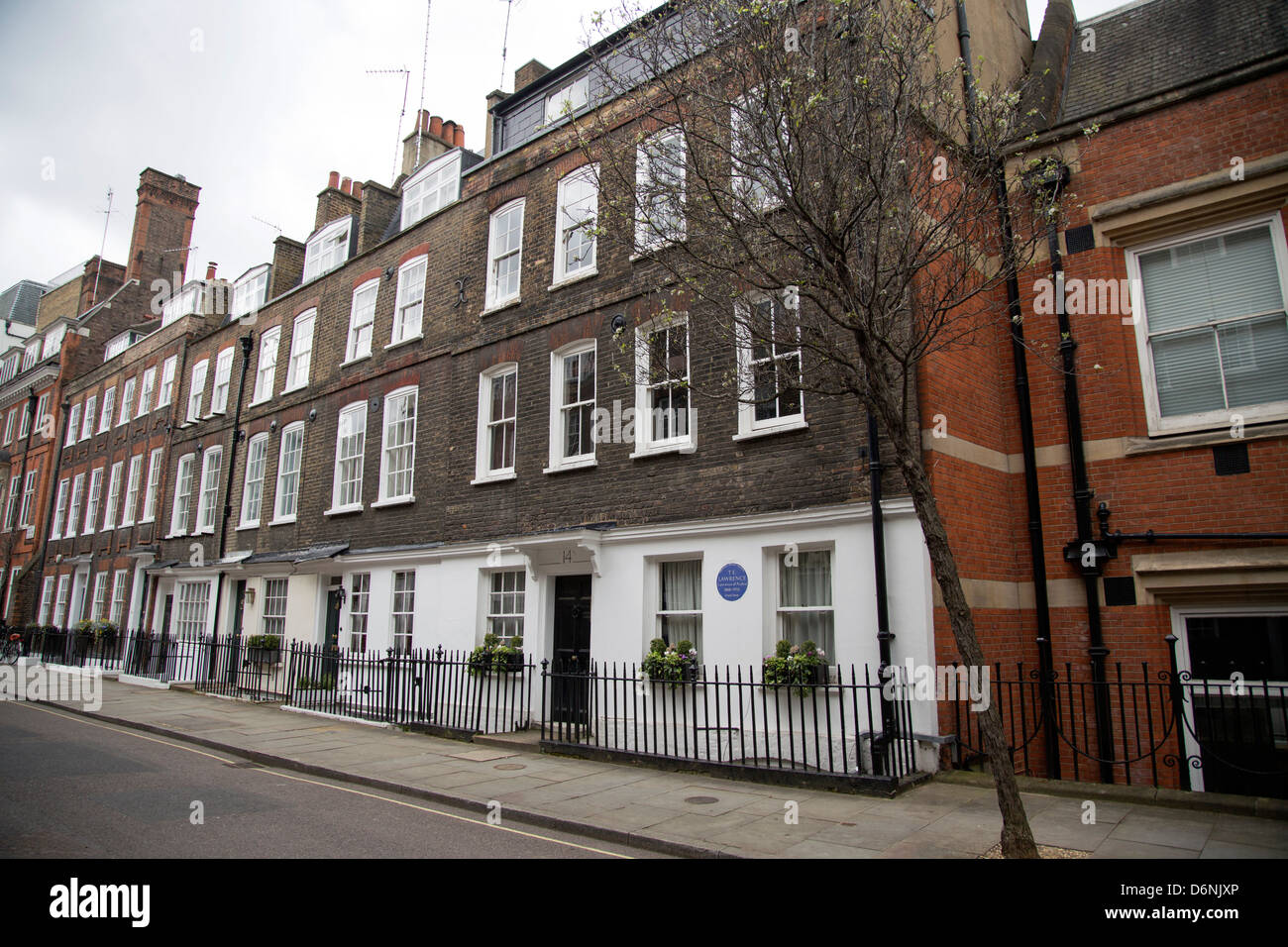 Accueil de T.E. Lawrence - Lawrence d'Arabie 14 Barton Street, London, S.W.1 où Lawrence vécu tout en écrit sept Banque D'Images