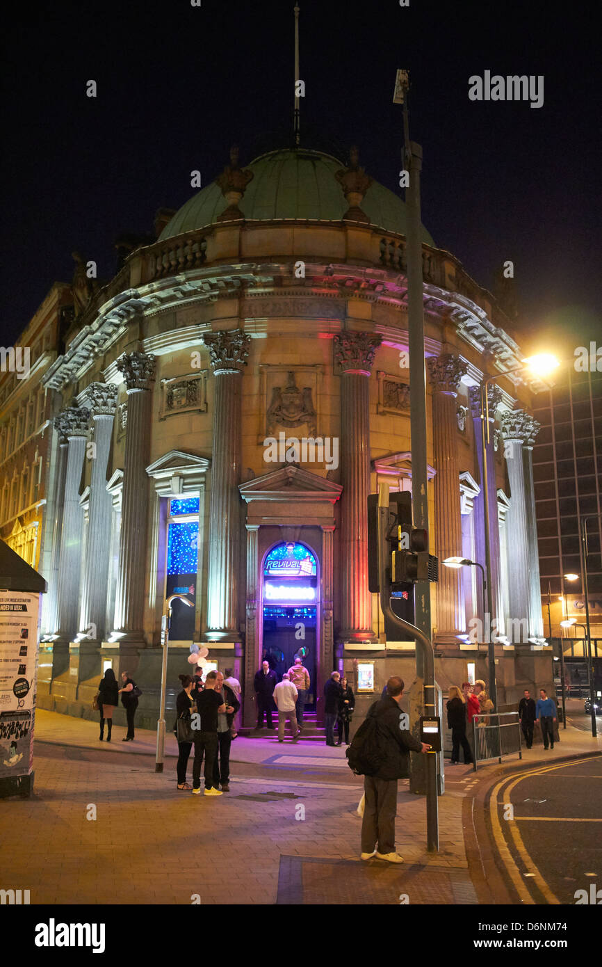 Le centre-ville de Leeds de nuit discothèque Flairs Banque D'Images