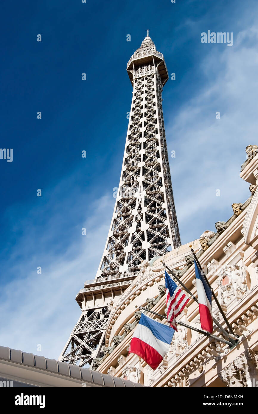 Restaurant Tour Eiffel sur le Strip de Las Vegas au Nevada Banque D'Images