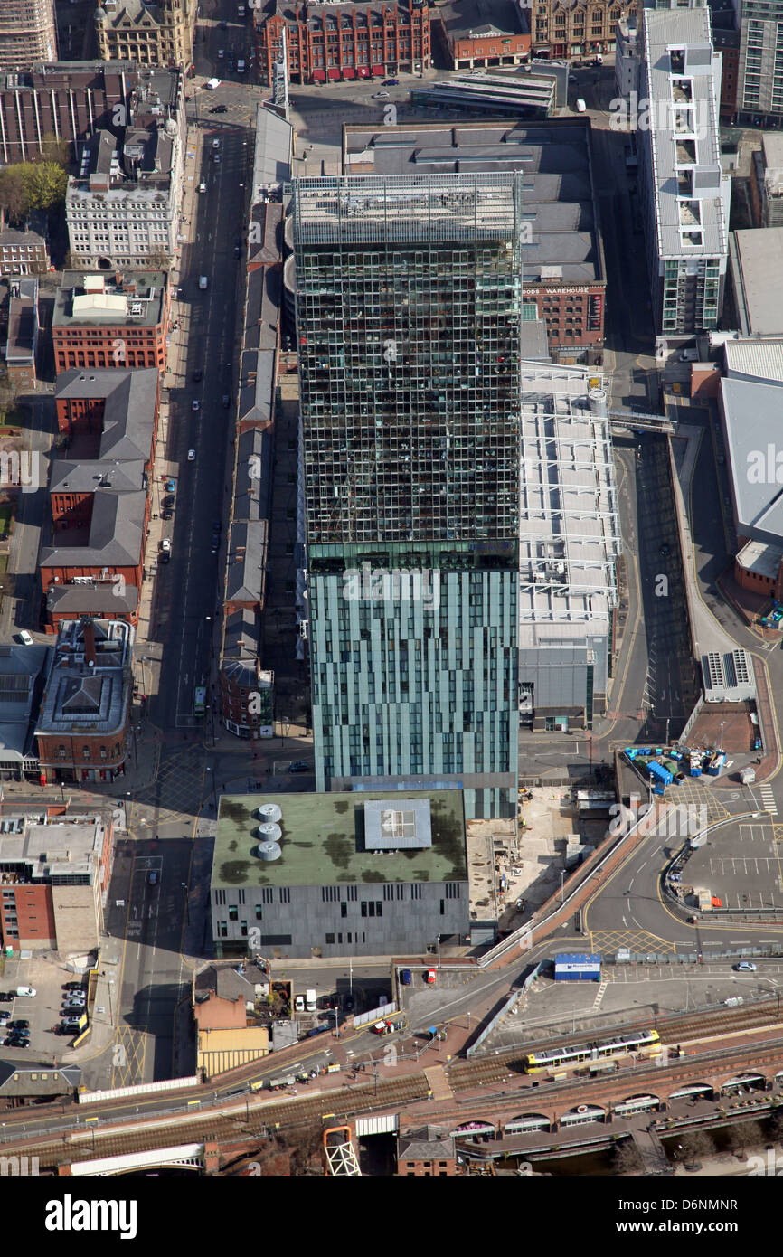 Vue aérienne de la Beetham Tower Manchester Banque D'Images