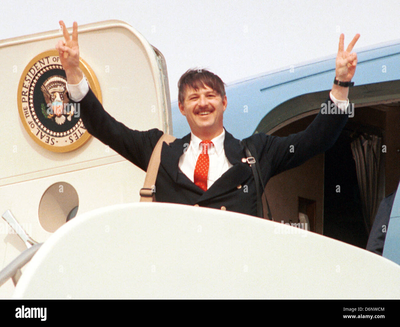 Photographe primé Ron Bennett sur Air Force One, photojournaliste, politique, Actualités, Sports, fonctionnalités, Hollywood, Banque D'Images