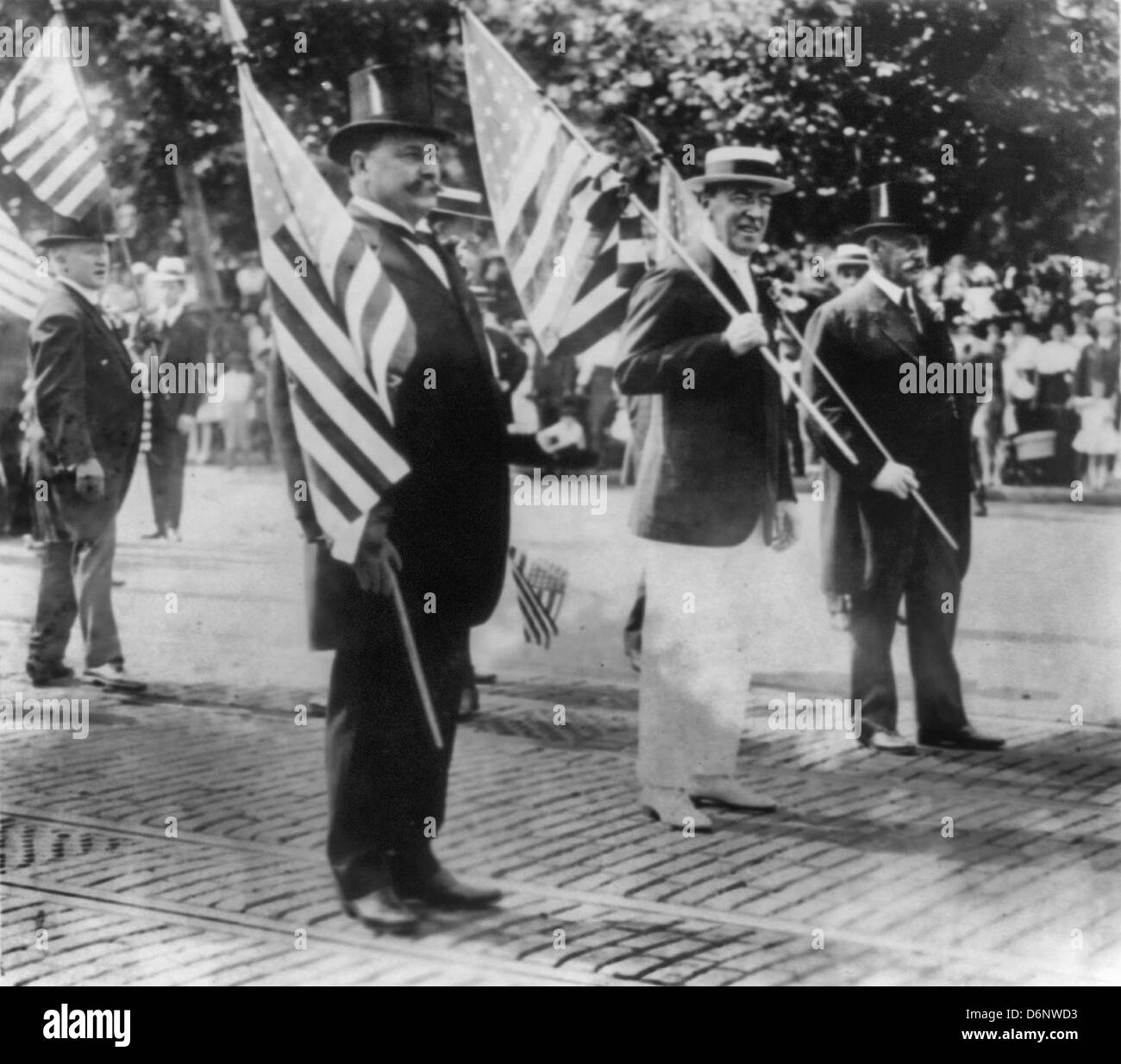 Défilé de la protection civile - Le Président Woodrow Wilson en 1916 Banque D'Images