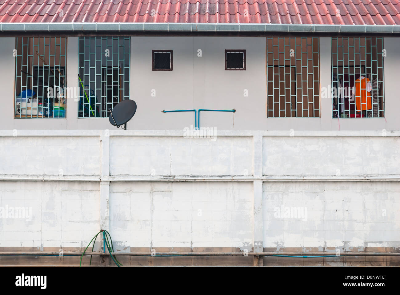 Smiling Appartement par voie publique Banque D'Images