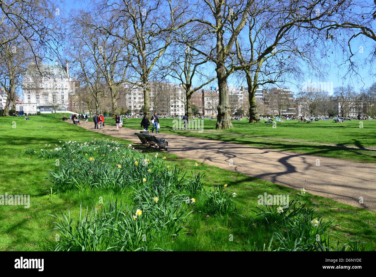 Green Park au printemps, West End, City of Westminster, London, Greater London, Angleterre, Royaume-Uni Banque D'Images