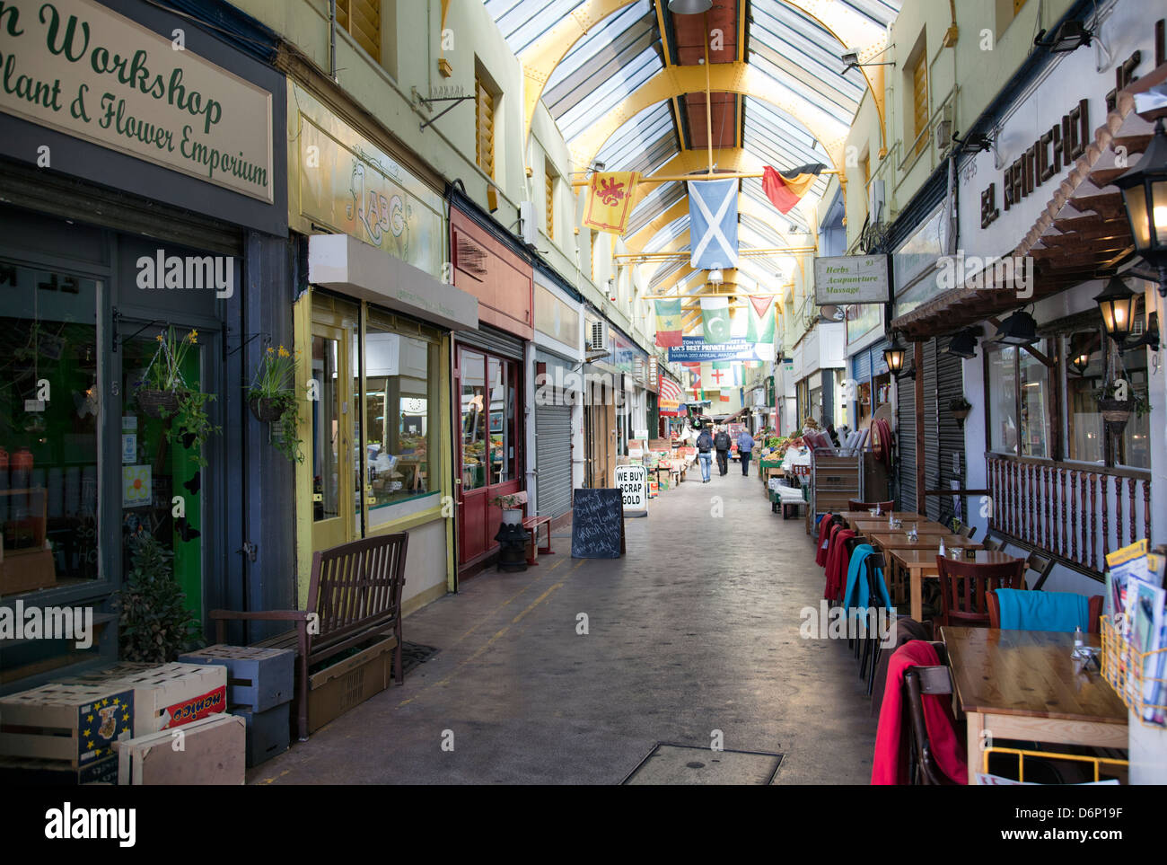 Le Village du marché de Brixton à Londres - Royaume-Uni Banque D'Images