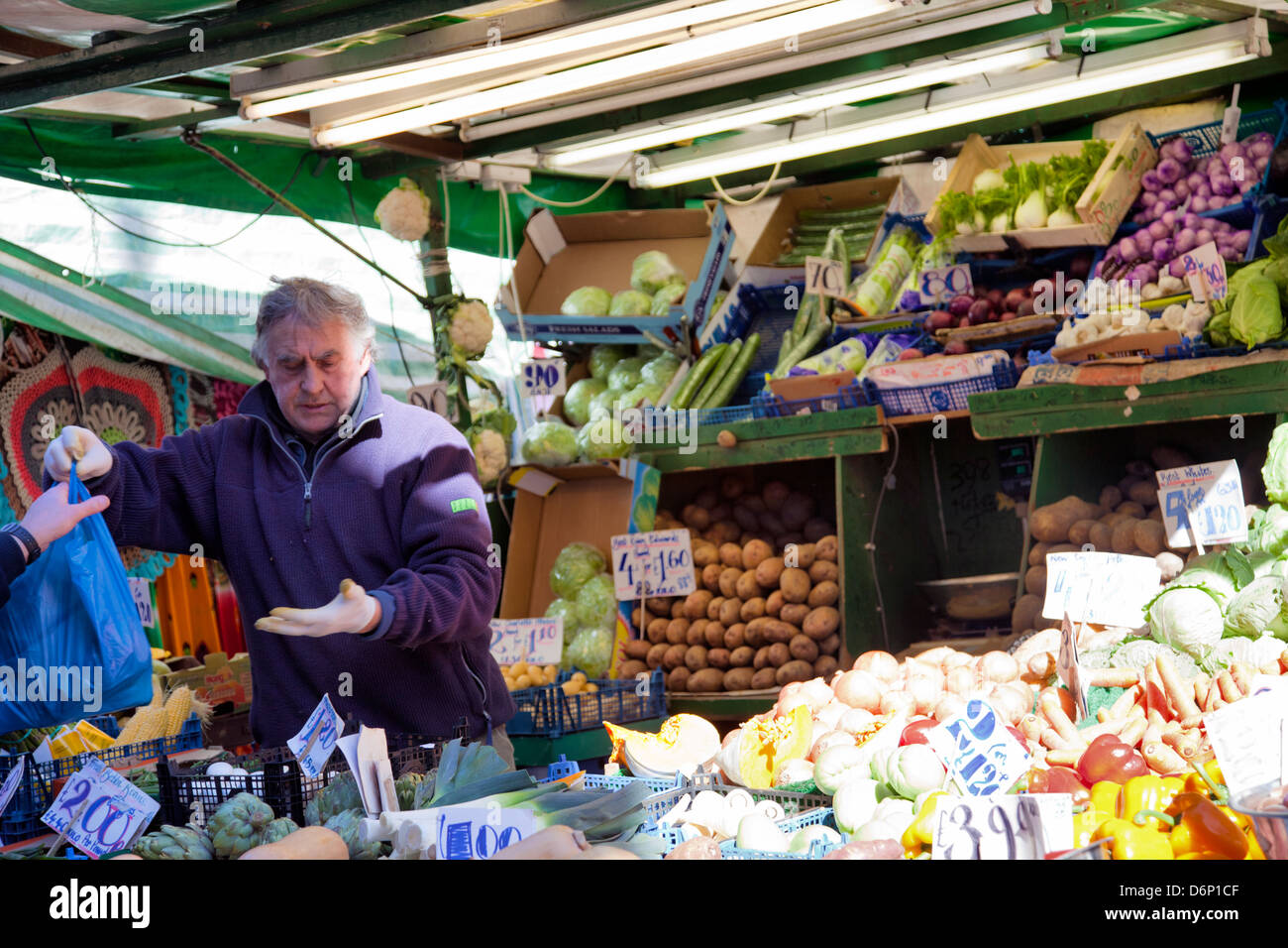 Brixton marché plein air à Lambeth - Londres - Royaume-Uni Banque D'Images