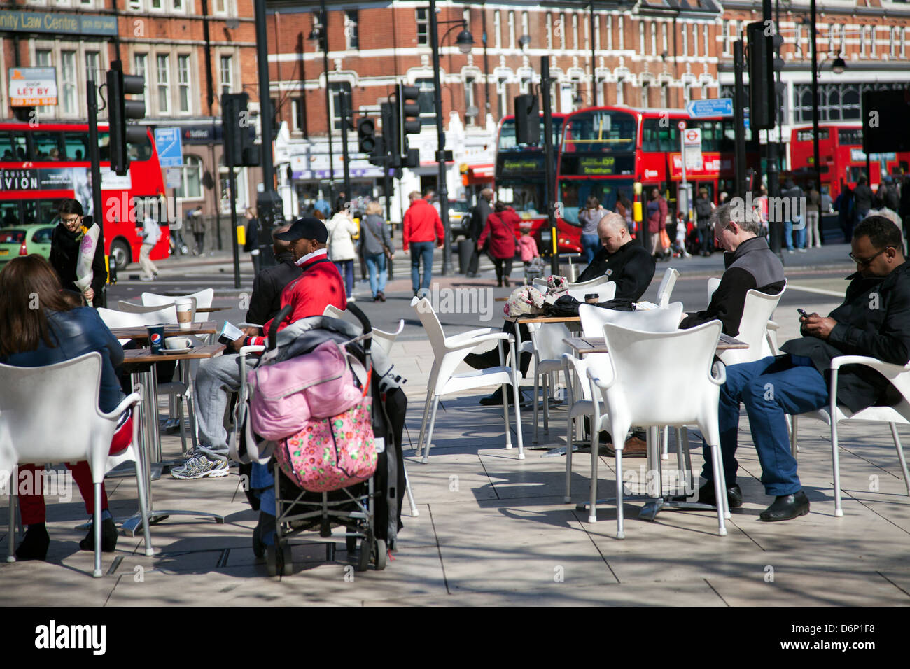 Brixton Windrush Square à Lambeth - London UK Banque D'Images