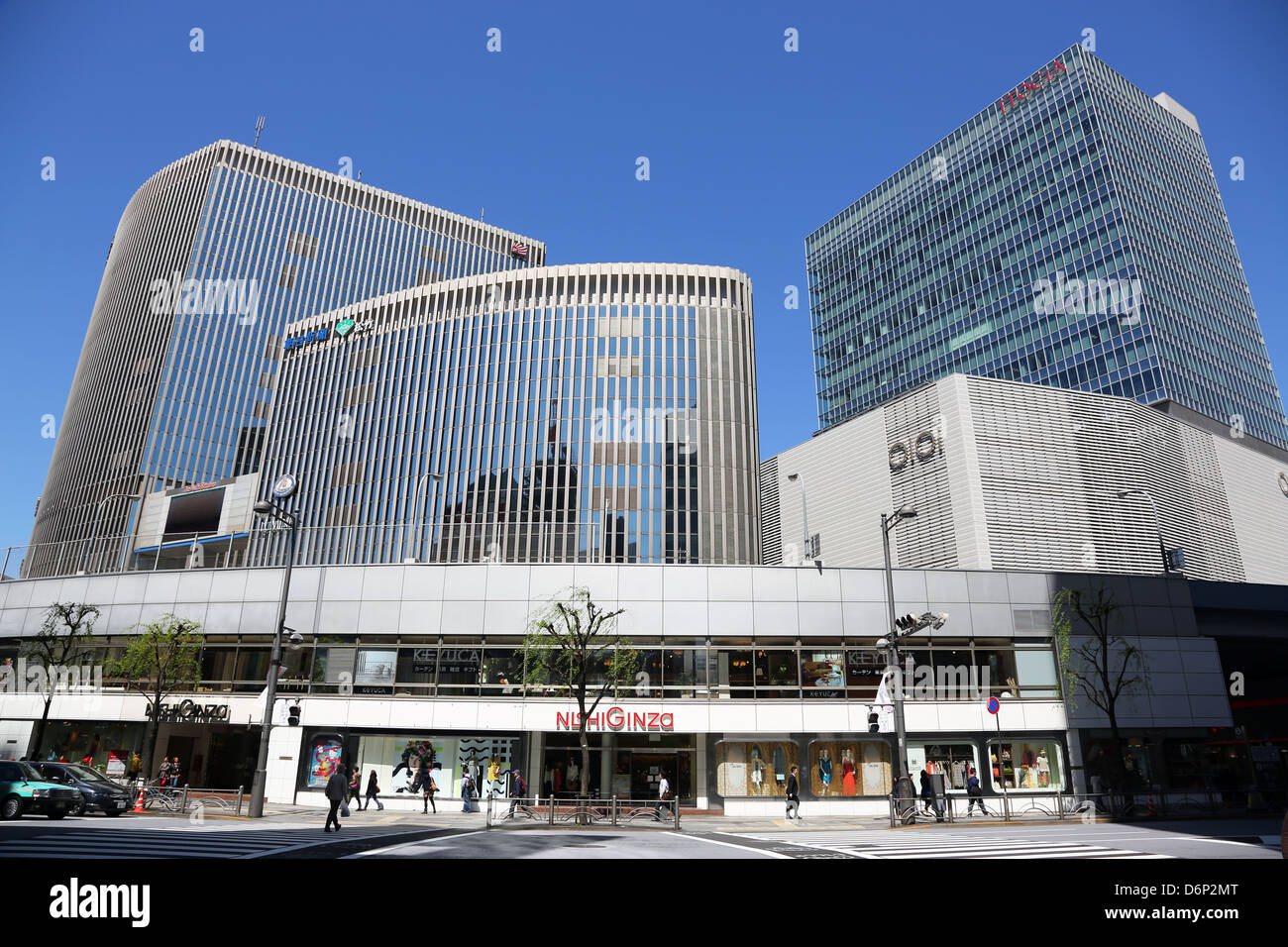 Vue de l'architecture et bâtiments à Ginza, Tokyo, Japon Banque D'Images