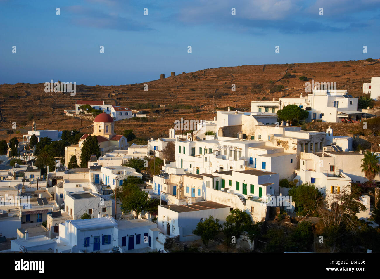 Pyrgos, village d'artistes, Tinos, Cyclades, îles grecques, Grèce, Europe Banque D'Images