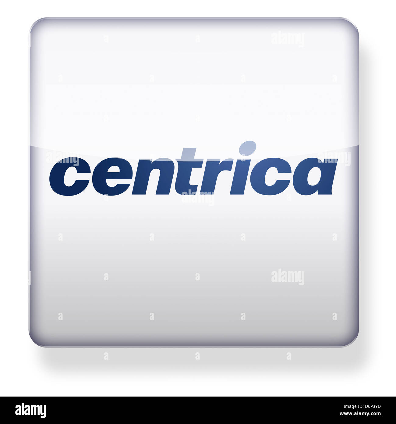 Logo Centrica comme une icône de l'application. Chemin de détourage inclus. Banque D'Images
