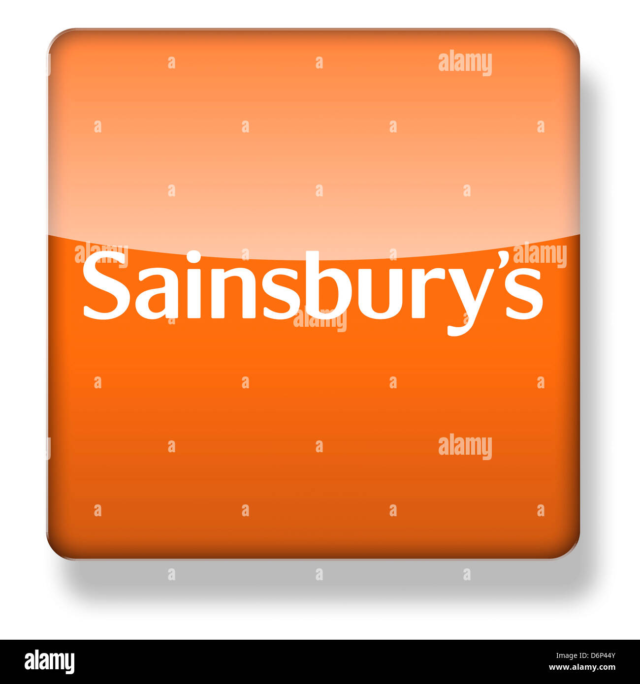 Logo Sainsbury's comme une icône de l'application. Chemin de détourage inclus. Banque D'Images