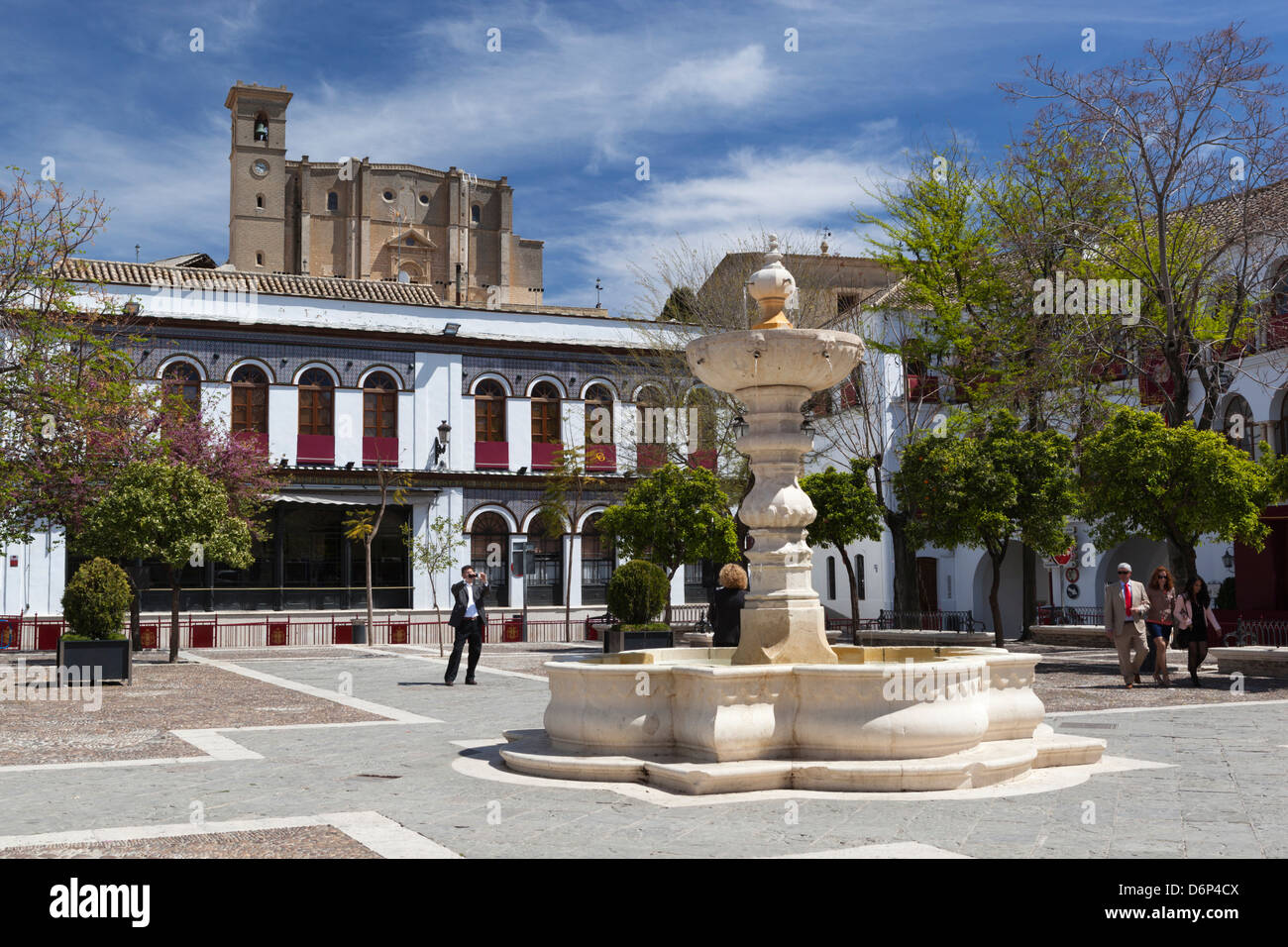 La Plaza Mayor et la Collégiale, Osuna, Andalousie, Espagne, Europe Banque D'Images