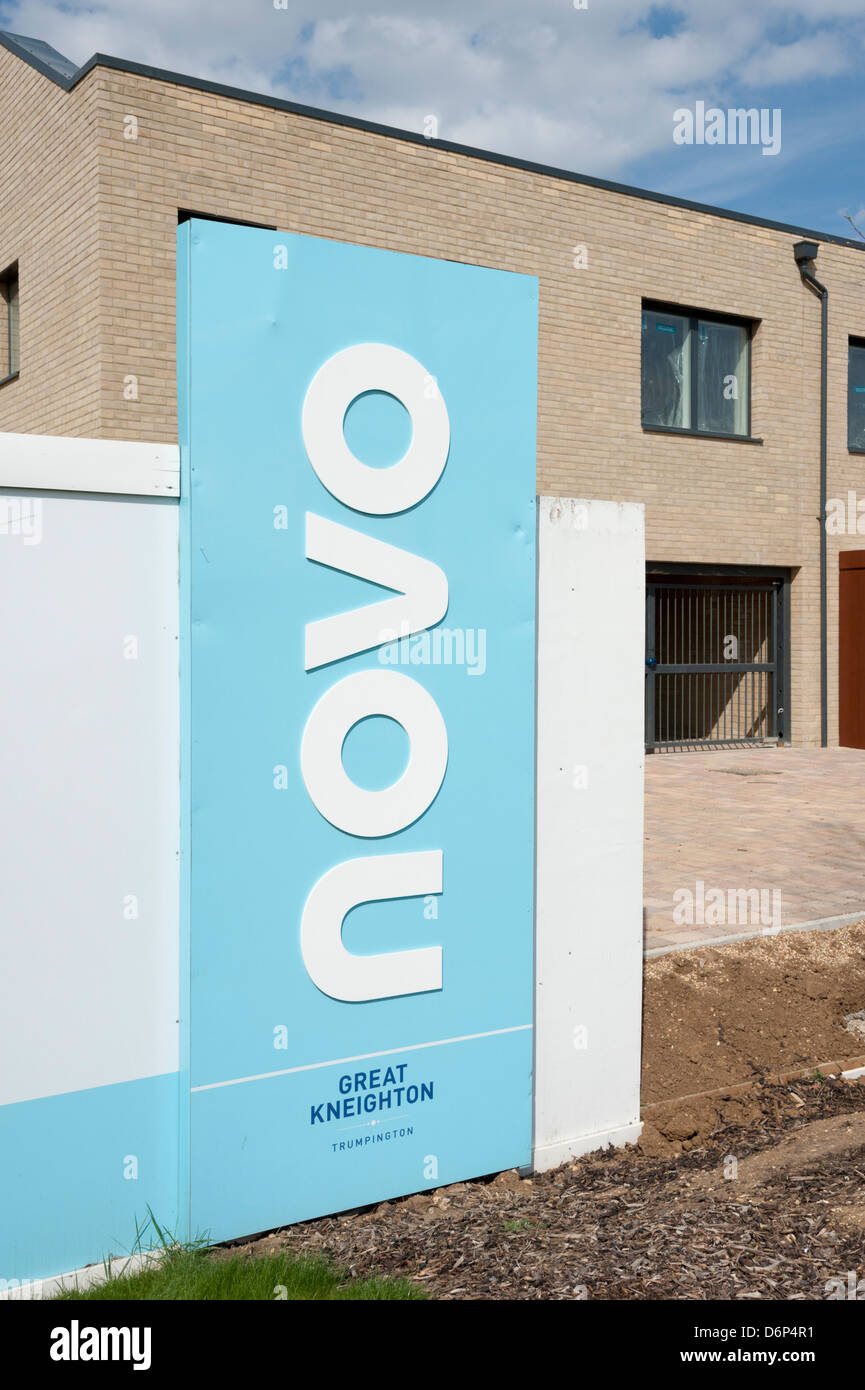 Développement de nouveaux logements à un Kneighton Trumpington Cambridge UK Banque D'Images