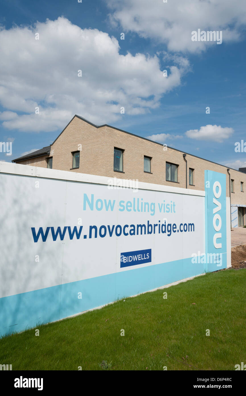 Développement de nouveaux logements à un Kneighton Trumpington Cambridge UK Banque D'Images