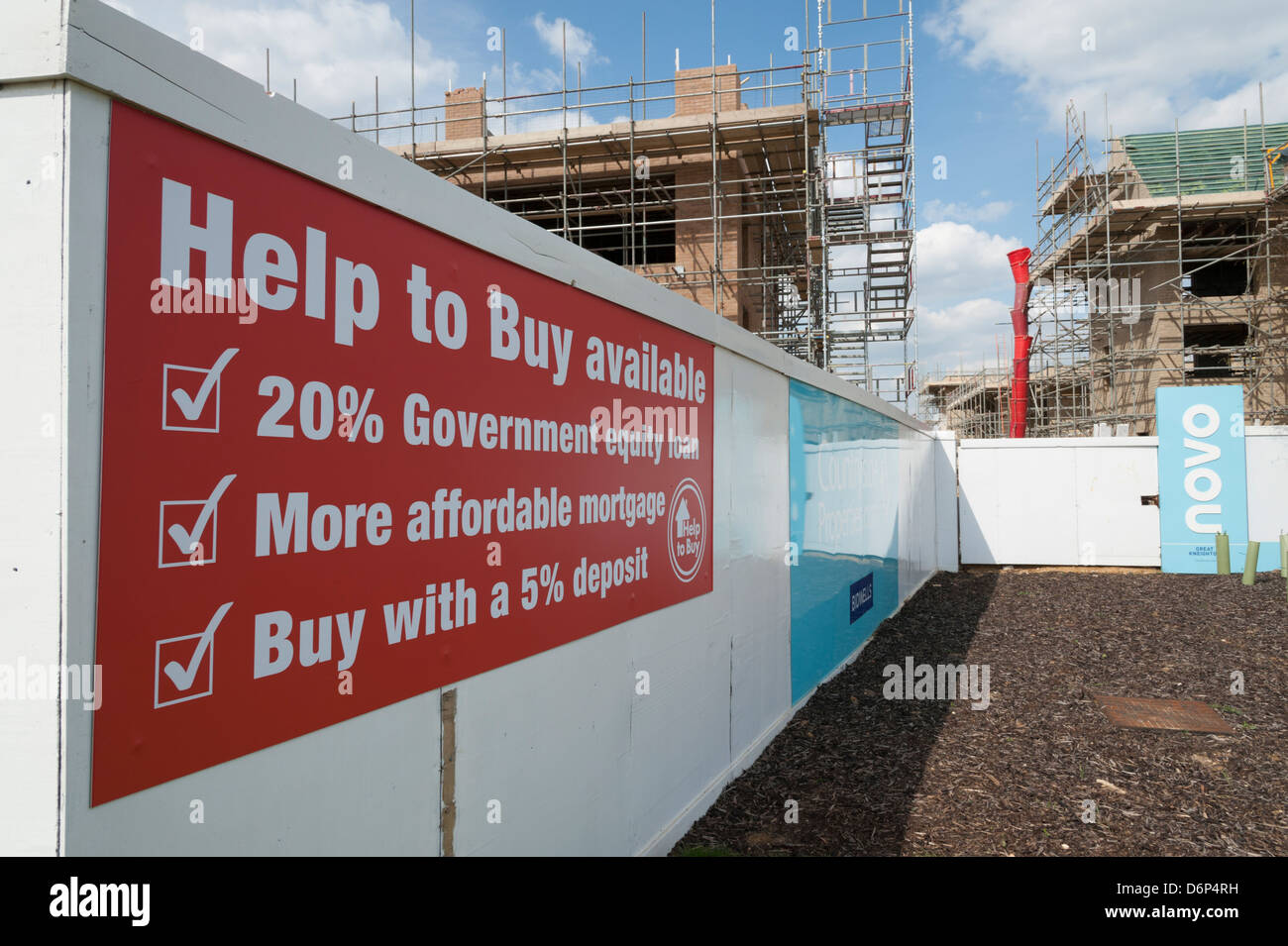 Développement de nouveaux logements à un Kneighton Trumpington Cambridge UK Banque D'Images