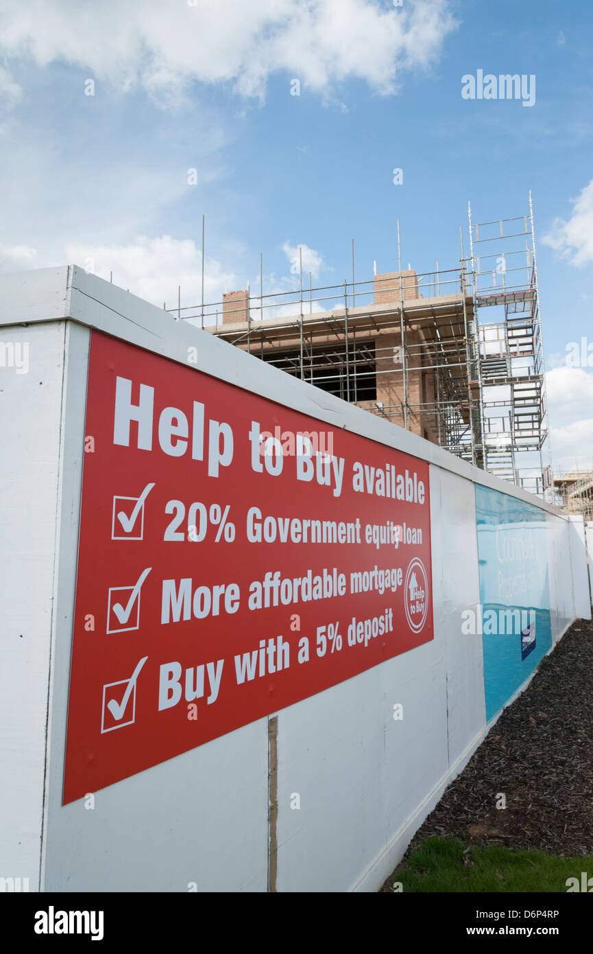 Développement de nouveaux logements à un Kneighton Trumpington Cambridge UK Banque D'Images