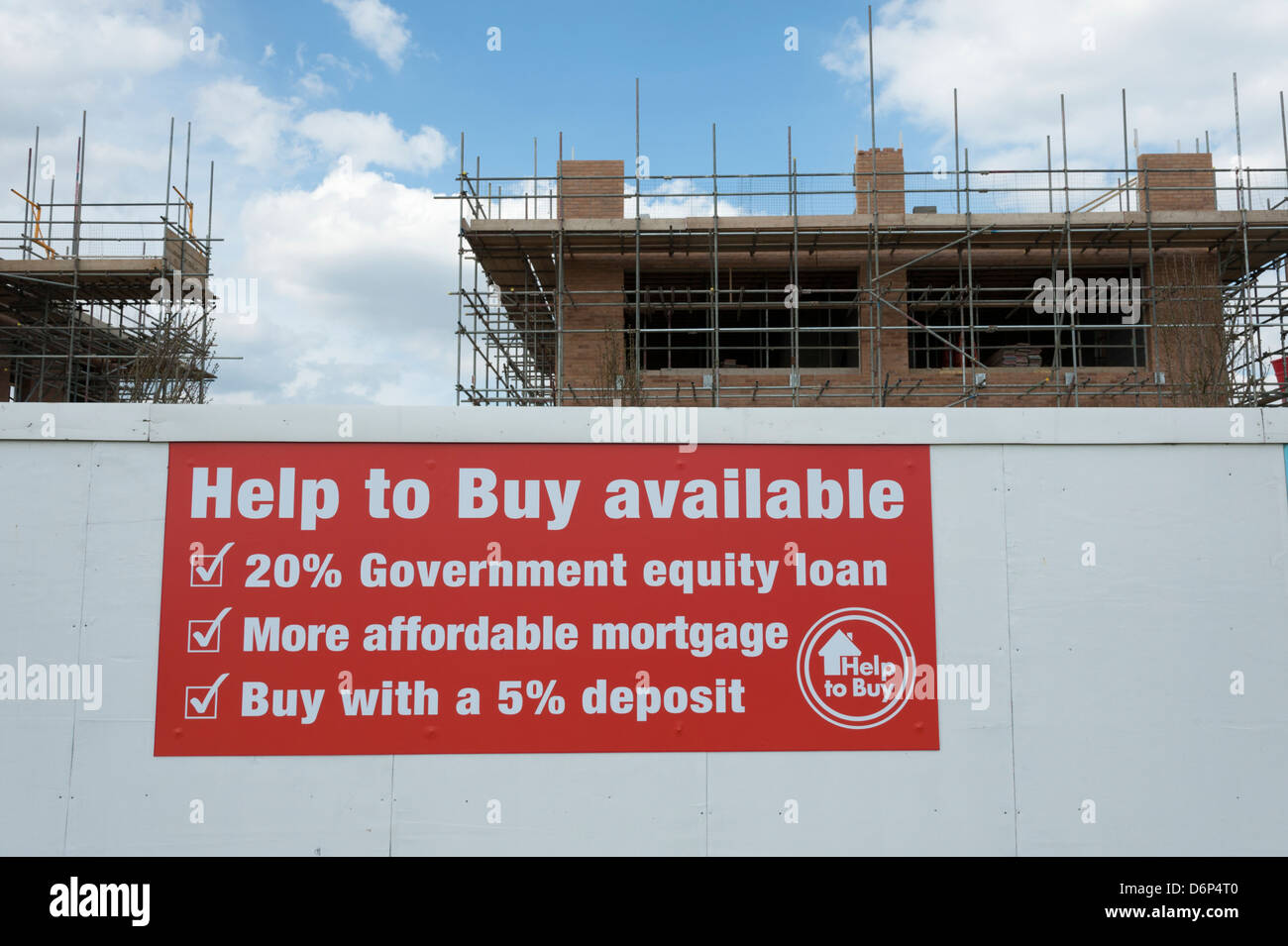 Développement de nouveaux logements à un Kneighton Trumpington Cambridge UK Banque D'Images