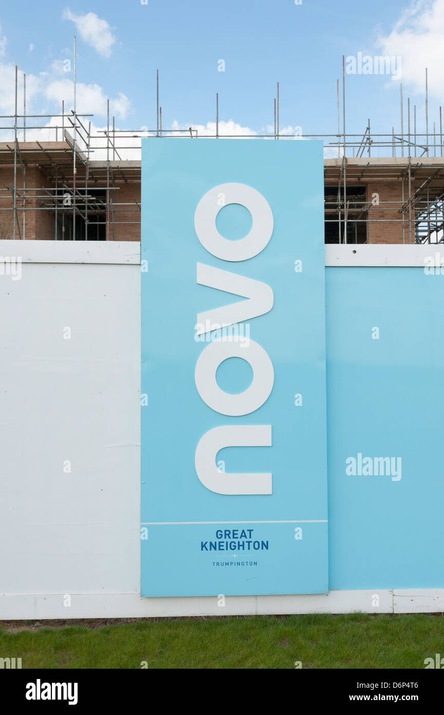 Développement de nouveaux logements à un Kneighton Trumpington Cambridge UK Banque D'Images
