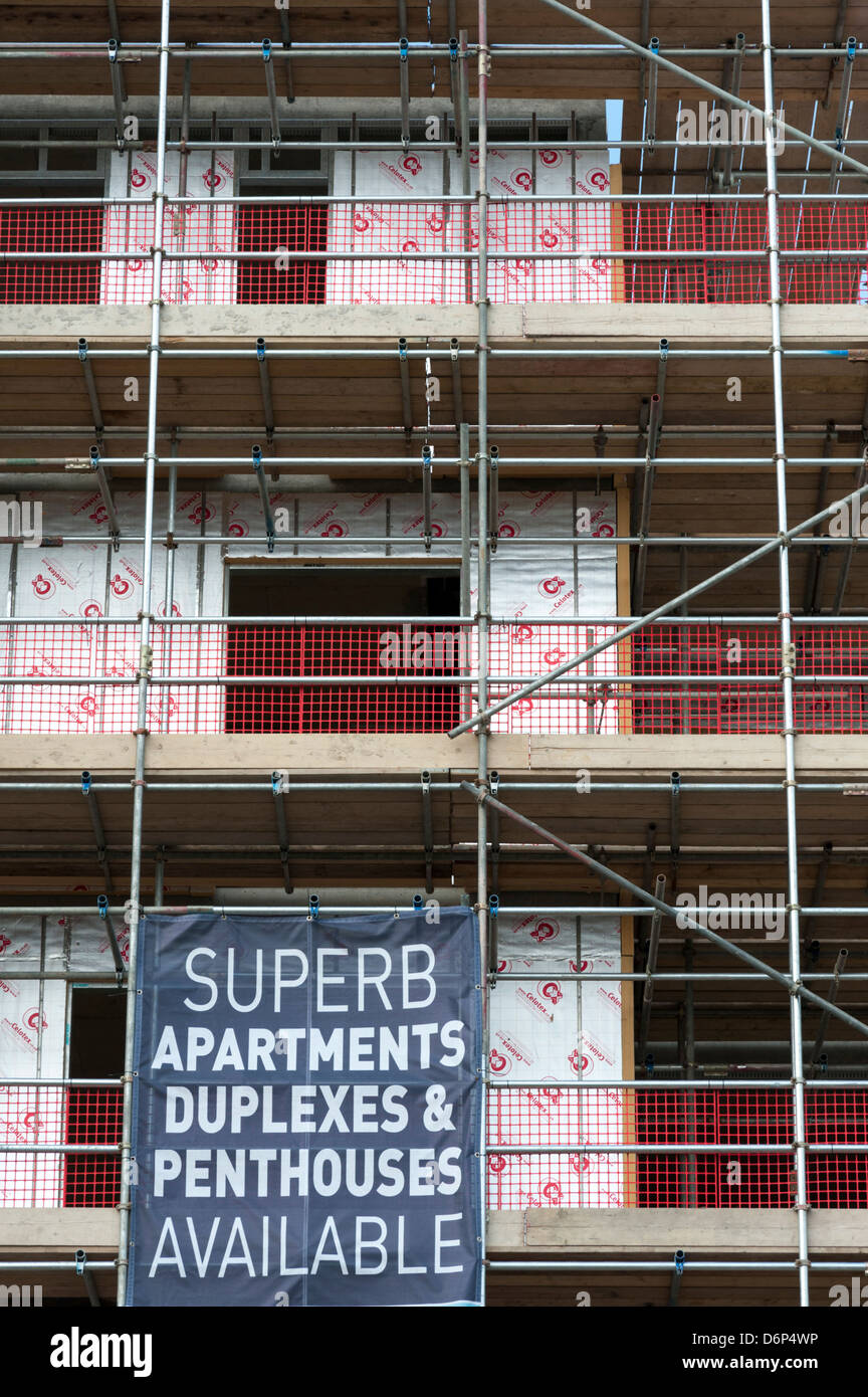 Développement de nouveaux logements à un Kneighton Trumpington Cambridge UK Banque D'Images