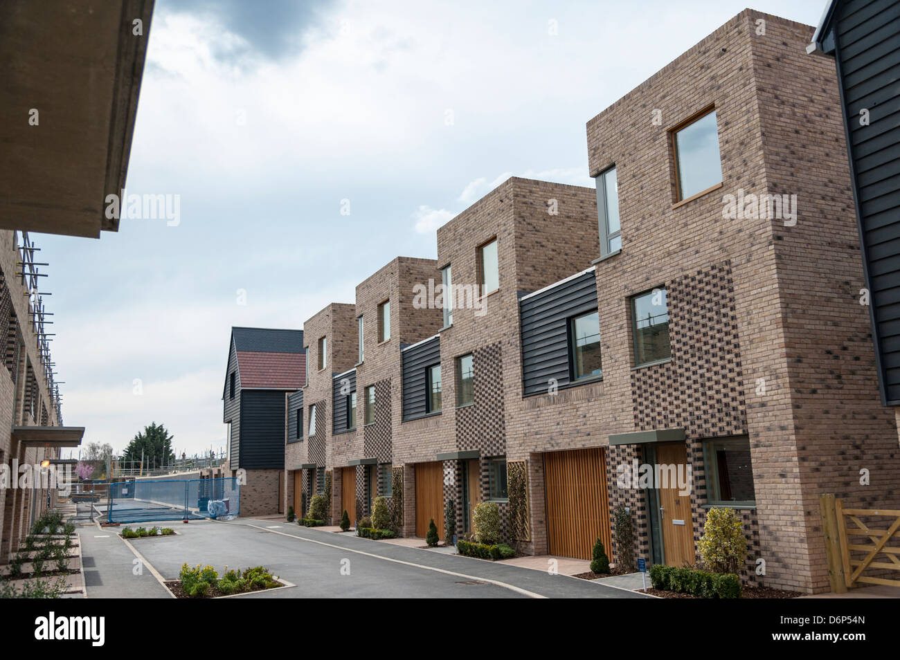 Développement de nouveaux logements à un Kneighton Trumpington Cambridge UK Banque D'Images