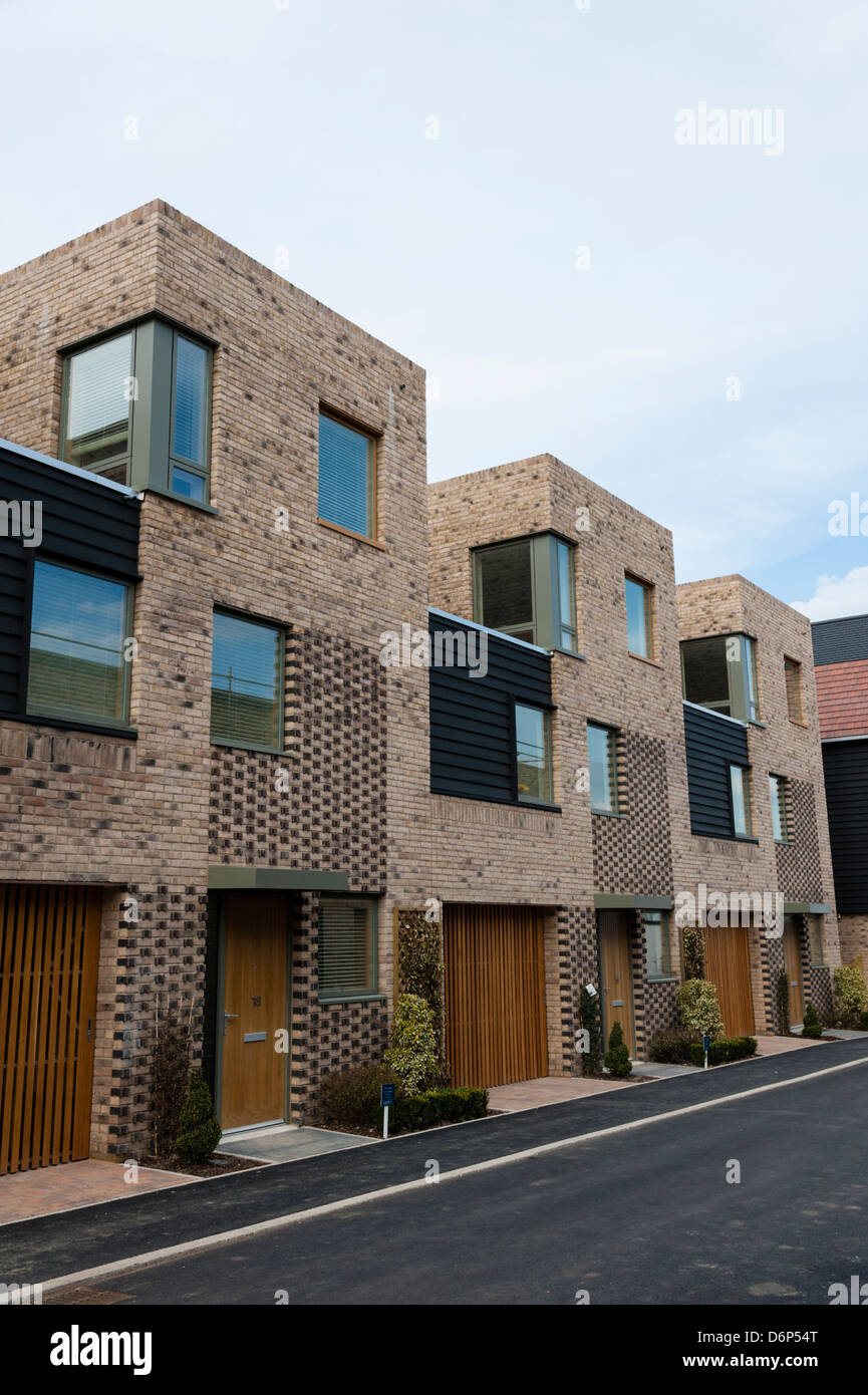 Développement de nouveaux logements à un Kneighton Trumpington Cambridge UK Banque D'Images