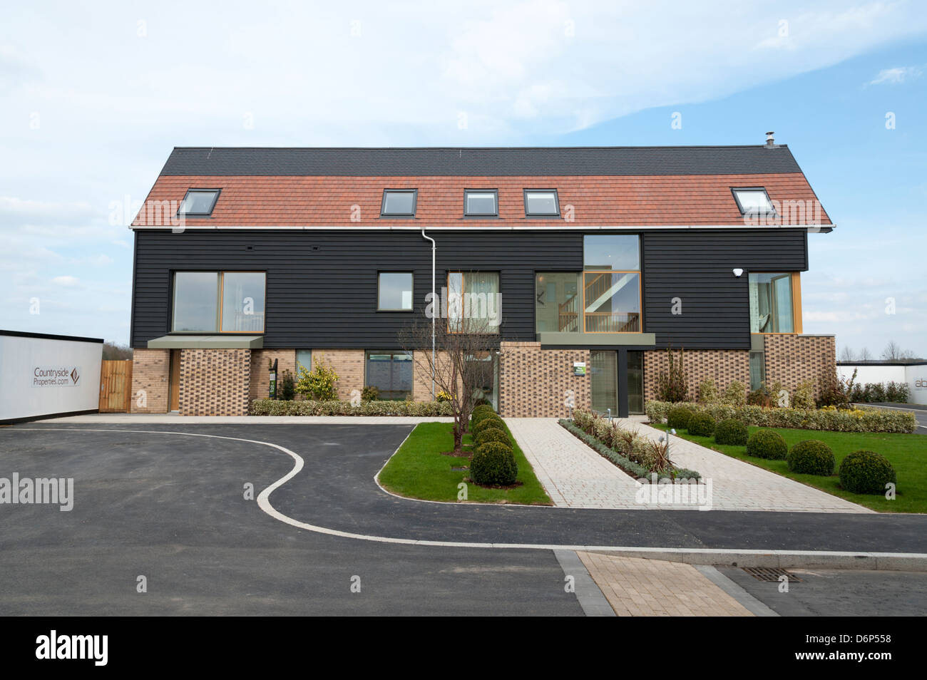 Développement de nouveaux logements à un Kneighton Trumpington Cambridge UK Banque D'Images