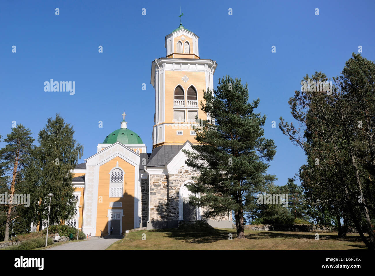 Kerimaki church, la plus grande église en bois du monde, près de Savonlinna, Finlande, Scandinavie Banque D'Images