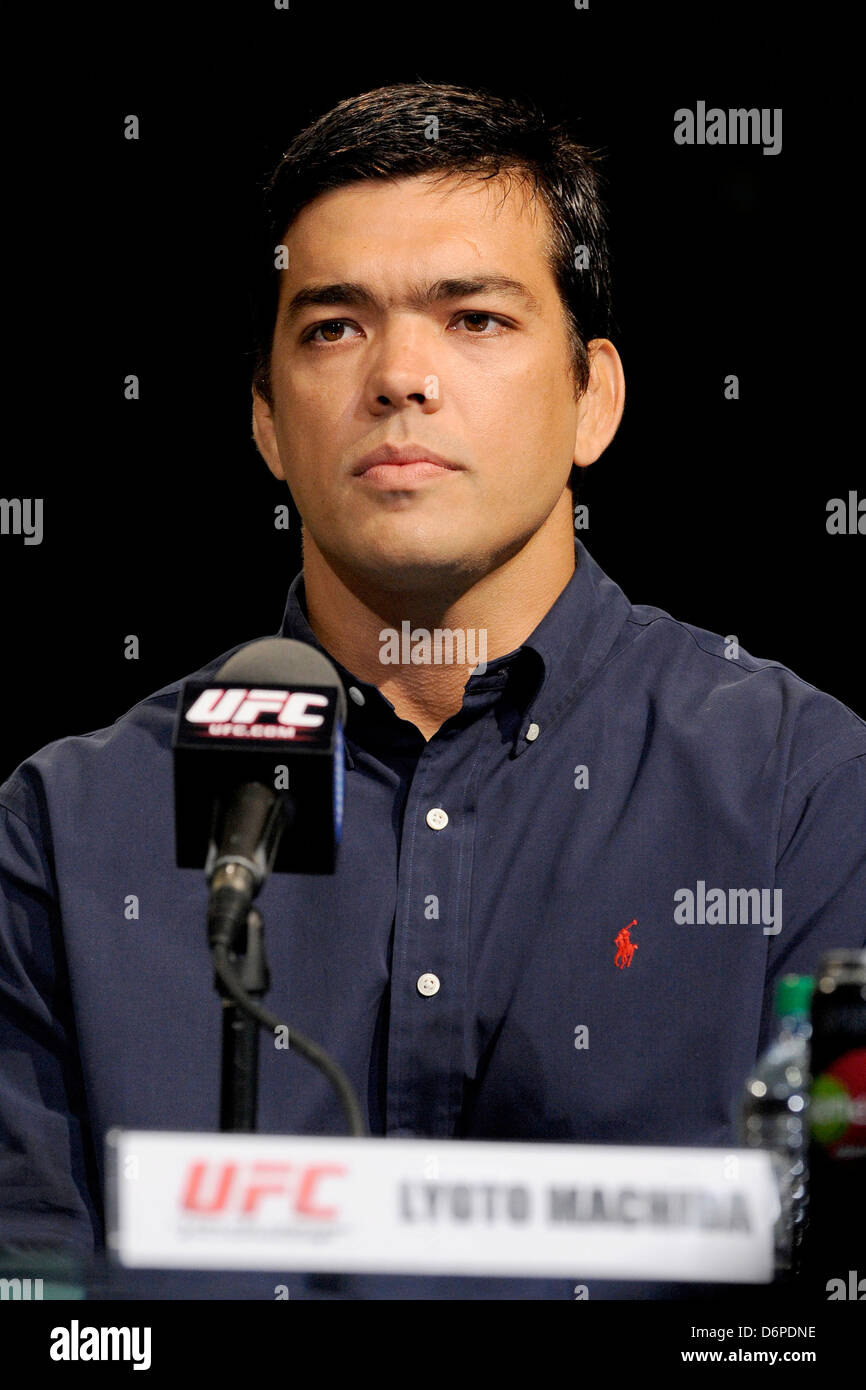 Lyoto Machida UFC 140 conférence de presse au Centre Air Canada. Toronto, Canada - Obligatoire 12.10.11 Banque D'Images