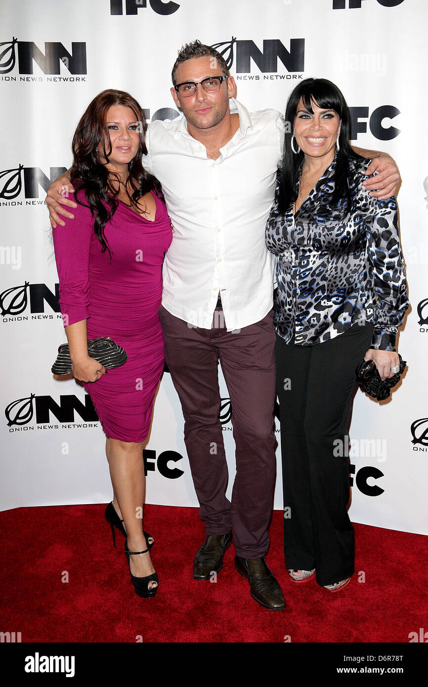 Mob Wives, Karen Gravano, Renee Graziano SFI en 'Onion News Network' Saison 2 premiere événement au nouveau musée - Nouveaux arrivants Banque D'Images